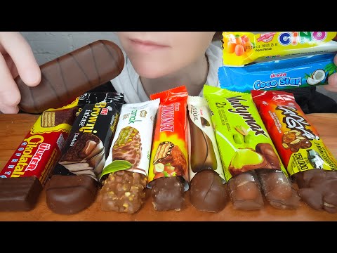 ASMR CHOCOLATE BARS FROM TURKEY *ULKER LAVIVA, ETI BROWNI CAKE DESSERT MUKBANG | VNM ASMR 먹방