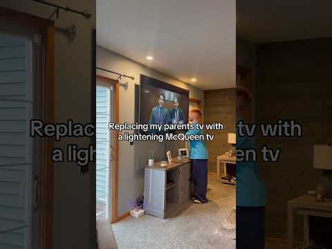 Replacing My Parents Tv With Lightning McQueen