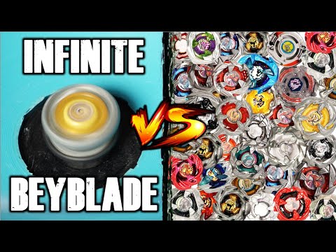 FOREVER SPINNING BEYBLADE vs 100 BEYBLADES