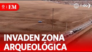 Vehículos invaden zona arqueológica de Pachacámac | Edición Mediodía | Noticias Perú