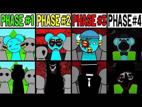 Phase 1 VS Phase 2 VS Phase 3 VS Phase 4 in Incredibox Sprunki!