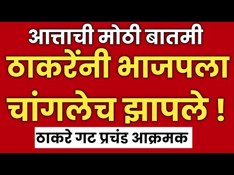 मोठी बातमी | उध्दव ठाकरेंनी भाजपला झापले ? | ठाकरे गट आक्रमक! | Uddhav Thackeray | Shivsena