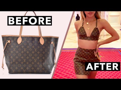 DIY TUTORIAL: Making A Two-Piece Set From A Designer Bag!