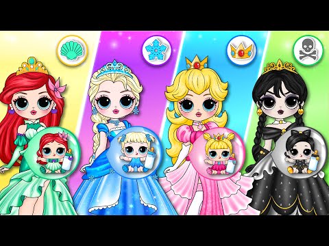 Elsa, Wednesday & Peach Become Princesses With Their Baby