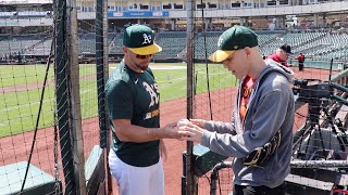 INCREDIBLE HOOKUP from my friend on the Athletics