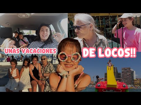 Vacaciones en familia LOCAS🏖️ (pasan muchas cosas)  Mía se enfada y Mi abuela nos sorprende 🙄✌️