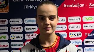 Lara Jovović nakon meča sa Slovačkom na Evropskom prvenstvu