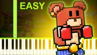 Bear Village | SUPER BEAR ADVENTURE ARCADE FIGHTERS - EASY Piano Tutorial