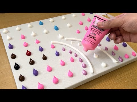 Painting Pink Forest / Acrylic Painting / How to Draw Little Red Riding Hood