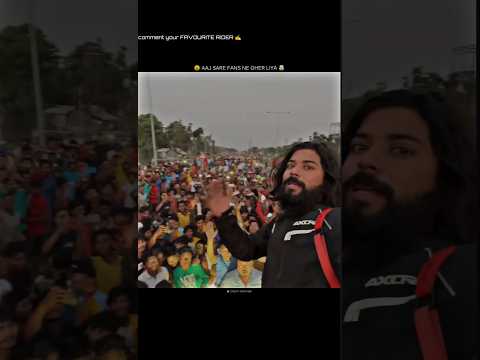 Aaj sare fans road pe aa gaye ๐คฏ #viralvideo #automobile #rider #zx10r #motovlog #uk07rider #public