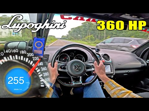 360HP LUPOGHINI is SMALL, LIGHT & FAST! on the AUTOBAHN