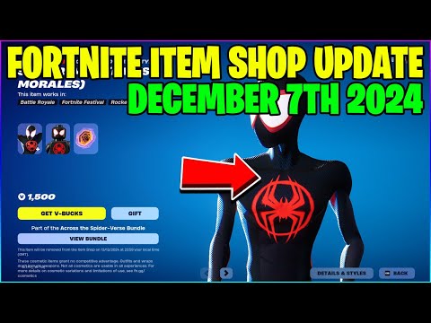 MILES MORALES IS BACK! Fortnite Item Shop [December 7th, 2024] (Fortnite Battle Royale)