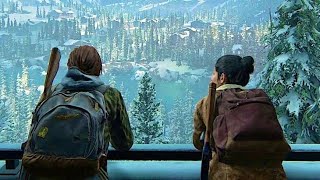 The last of us 2 - ellie and dina snowball fight