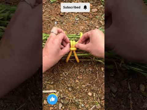 See how the straw was tied with rope, it's a beautiful way #HD #shortsvideo #tools #diy