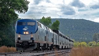 Amtrak's Southwest Chief #4 in Canyoncito, NM - 9/5/15
