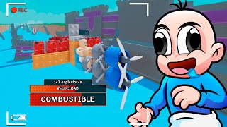 CONSTRUI UN AVION en ROBLOX 🤣 BEBE NOOB