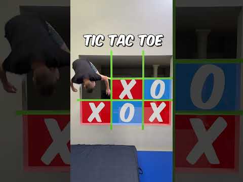 PARKOUR Tic Tac Toe! Would you try this?! With @Matt.Larose  #shorts