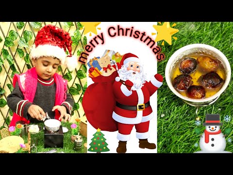 🎅senta clause ke liye bnayi gulabjamun🎅| #miniaturecooking | tyni cooking| mini fareeha