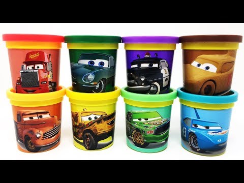 Cars 3 Animation Play-Doh Surprise Toys for Mack Hauler Smokey David Hobbscapp Taco Sheriff