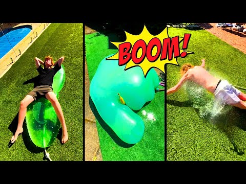 Inflating Toys until they BLOW!💥 (he got SOAKED)
