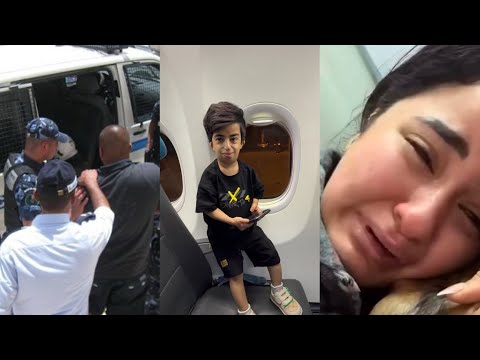 مسافر انا وحساني لابوبو وكضو الشرطه وحبيبته تبجي عليه😂🤦🏼‍♂️