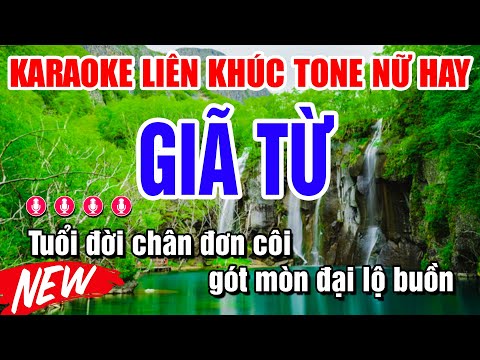 Karaoke Liên Khúc Trữ Tình Beat Hay | Giã Từ – Gõ Cửa Trái Tim