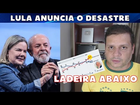 Lula anuncia o DESASTRE para o governo / Gleisi Hoffmann /Ladeira abaixo