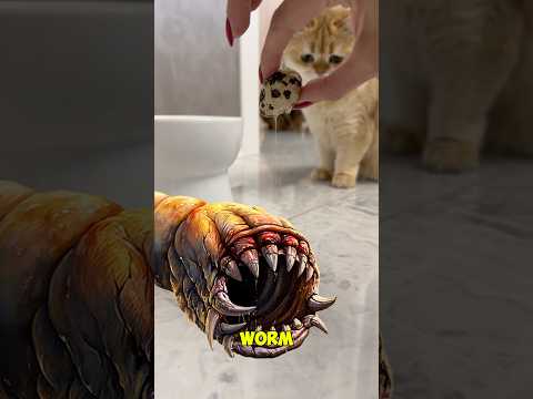 A death worm…in real life? #horror #deathworm #cat