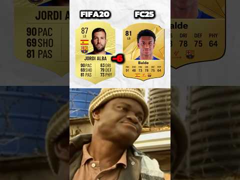 BARCELONA THEN V NOW💀 #fc25 #eafc #eafc25 #ultimateteam #football