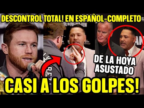 CANELO FUERA DE CONTROL ENCARA A DE LA HOYA Y SE DICEN DE TODO - CONFERENCIA COMPLETA EN ESPAÑOL
