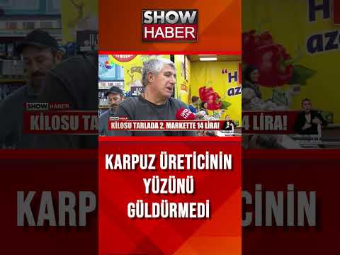 Tonlarca karpuz tarlada kaldı #showanahaber #shorts