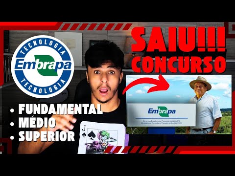 Saiu!!! Concurso EMBRAPA ,Milhares de Vagas, Fundamental, Médio e Superior Até R$ 12.500,00 Inicial!