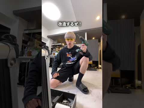 夢の乗れるスーツケースを作ってみた！#shorts
