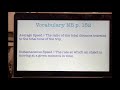 Understanding Speed and Velocity Concepts