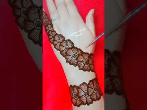 latest arabic backhand mehndi design | easy mehandi #shorts #short #mehndi #mehandi #mehndidesigns