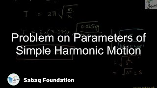 Problem on Parameters of Simple Harmonic Motion