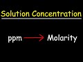 Converting Molarity and Concentration