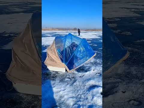 Индивидуальная зимняя палатка😁🎣👍Как считаете, имеет место быть? 🎣#рыбалка #зимняяпалатка