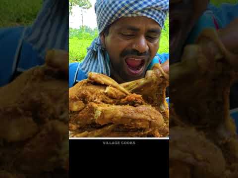 Vegetables Stuffed Chicken In Field VILLAGE Cooks #SHORTS