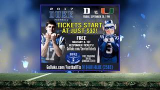 Duke vs.  Miami On Friday Night