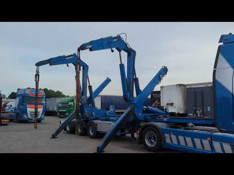 Hammar 151 HL 3-Assen - SideLoader36T - ContainerStacking - Gooseneck - Extended Boom - Afstandbediening | Trailers | Containertransport