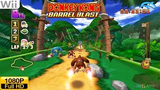 Donkey Kong Barrel Blast - Wii Gameplay 1080p (Dolphin GC/Wii Emulator)