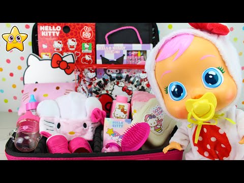 Bebés Llorones HELLO KITTY 🎀 Que llevar en la PAÑALERA o BOLSO CAMBIADOR para la GUARDERÍA 🌈👶