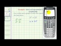 Solving Exponential Equations Using Tables and Graphs