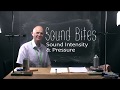 Sound Intensity and Pressure Concepts