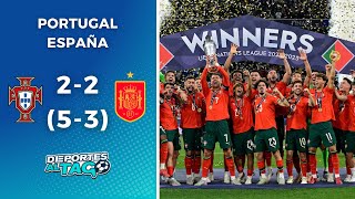 🏆 PORTUGAL le GANÓ 5 a 3 en los PENALES a ESPAÑA en la FINAL de la NATIONS LEAGUE y es el CAMPEÓN 🔥