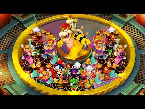 Super Mario Party - Lucky Team Family Battles - Mario Brothers vs Bowser Father