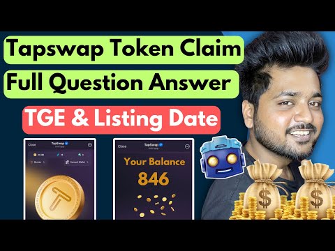 Tapswap Airdrop Claim 🔥 Token Distribution | Tapswap TGE & Listing Date Confirmed|Tapswap New Update