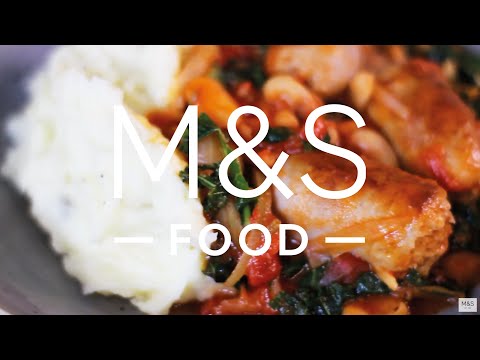 Chris' saucy sausage and beans with mega creamy mash | M&S FOOD