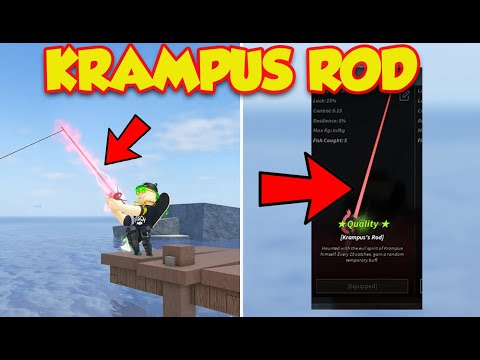 HOW TO GET KRAMPUS ROD FAST in ROBLOX FISCH